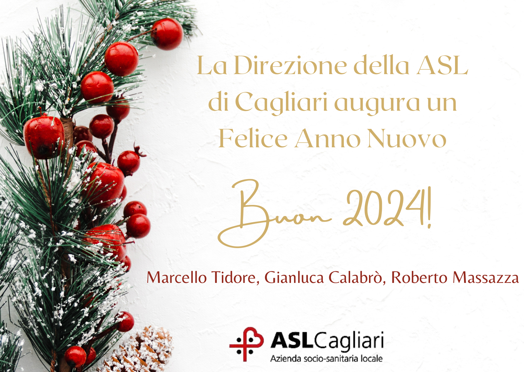 Gli auguri della Direzione aziendale per l’Anno Nuovo