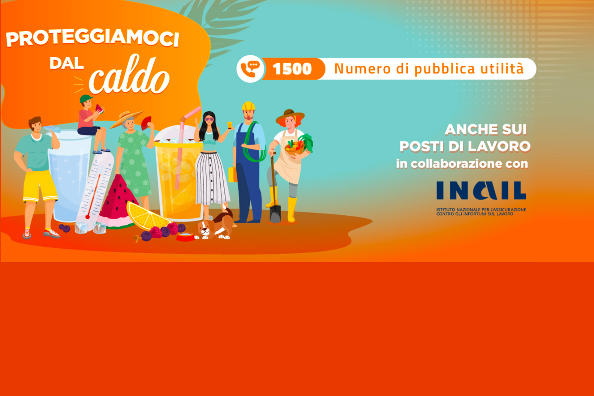 proteggiamoci dal caldo numero 1500 numero di pubblicità utile