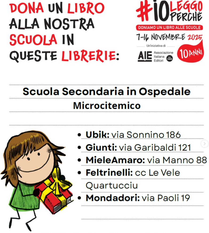 Io leggo perché: iniziativa nelle librerie per il Microcitemico
