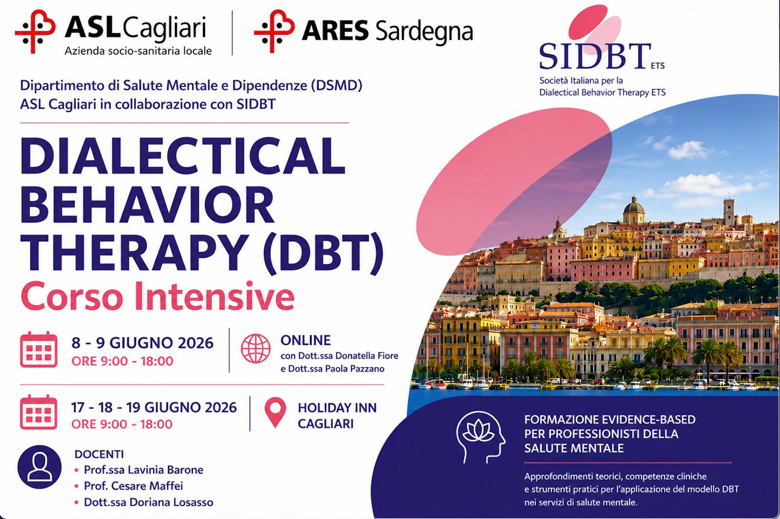 Salute mentale, un anno di formazione in dialectical behavior therapy